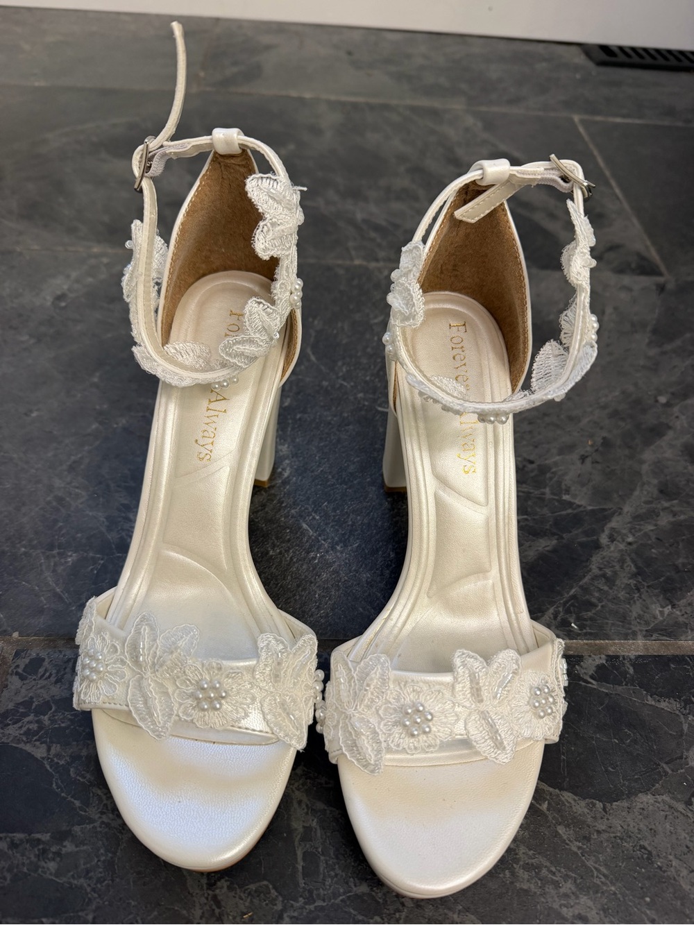 Nordstrom Forever & Always Ivory Bridal Shoe - size 37 EU, but fits like 7.5 US